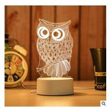 USB-Powered LED Table Lamp - Jellyfish / Owl / Moon / Guitar