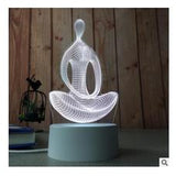 USB-Powered LED Table Lamp - Jellyfish / Owl / Moon / Guitar