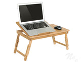 Foldable Laptop Desk Made Of Pure Bamboo Table