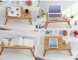 Foldable Laptop Desk Made Of Pure Bamboo Table