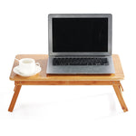 Foldable Laptop Desk Made Of Pure Bamboo Table